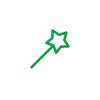 Green wand icon